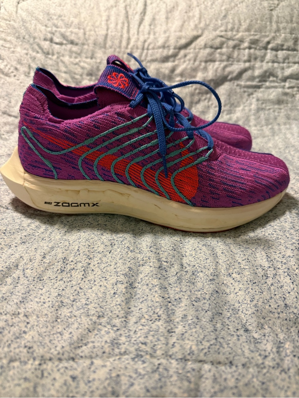 Nike Women’s Purple and Blue ZoomX Running Sneakers